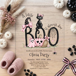 Eine kleine Boo ist fast soweit Halloween-Baby-Par Acryleinladungen