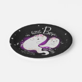 Eine kleine Boo Niedliche Halloween-Girl-Babydusch Pappteller (Schrägansicht)