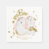 Eine kleine Boo Niedliche Halloween-Girl-Babydusch Serviette (Vorderseite)