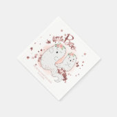 Eine kleine Boo Niedliche Halloween-Girl-Babydusch Serviette (Ecke)