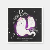 Eine kleine Boo Niedliche Halloween-Girl-Babydusch Serviette (Vorderseite)