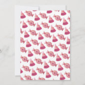 Eine kleine Boo Pink Girly Halloween Kinderdusche Einladung (Rückseite)