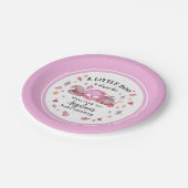 Eine kleine Boo Pink Halloween Kinderdusche Pappteller (Schrägansicht)