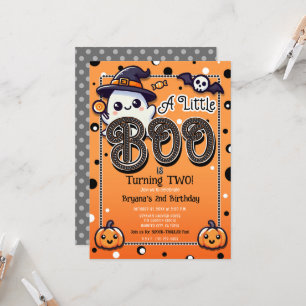 Eine kleine Boo Polka macht Halloween-Party Einladung