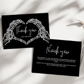 Eine kleine Boo Skull Halloween Kinderdusche Dankeskarte