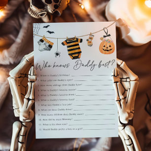 Eine kleine Boo-Wäscheleine - Wer kennt Daddy am b