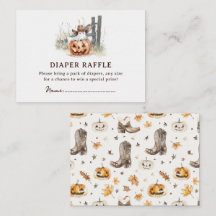 Eine kleine Boo' Western Halloween-Windel-Raffle