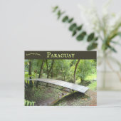 Eine kleine Brücke in Hohenau Paraguay Postkarte (Stehend Vorderseite)
