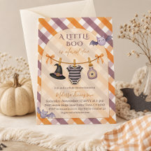 Eine kleine Buh-Halloween-Wäscheleine-Baby-Party