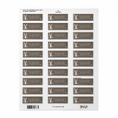 Eine kleine Bunny Baby Dusche Rücksendeadresse (Vorne)