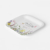 Eine kleine Butterfly-Blumenspulenduschplatte Pappteller (Gewinkelt)