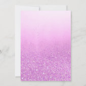 Eine kleine Butterfly Boho lila Girl Baby Dusche Einladung (Rückseite)