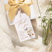 Eine kleine Butterfly Elegante Wildblume Babydusch Geschenkanhänger