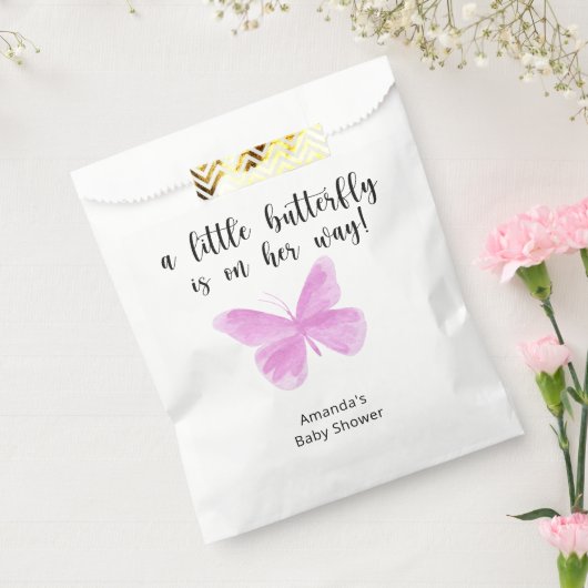 Eine kleine Butterfly ist auf dem Weg zur Baby-Dus Geschenktütchen (Versiegelt)