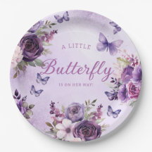 Eine kleine Butterfly lila Girl Dusche