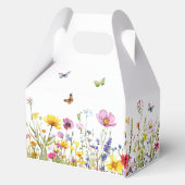 Eine kleine Butterfly-Wildblumen Kinderdusche Geschenkschachtel (Rückseite)