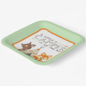 Eine kleine Camper Teepee Babydusche Pappteller (Gewinkelt)