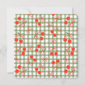 Eine kleine Cherry Baby Dusche Einladung (Rückseite)