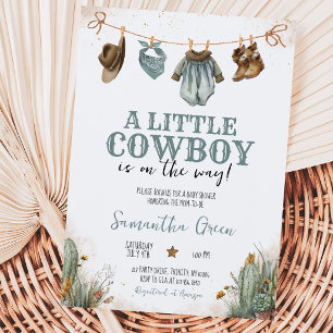 Eine kleine Cowboy-Baby-Party Einladung