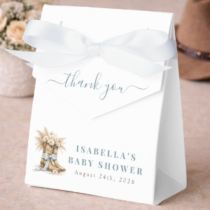 Eine kleine Cowboy-Baby-Party für einen blauen Jun Geschenkschachtel