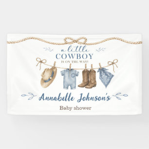 Eine kleine Cowboy-Baby-Party für einen Jungen Banner
