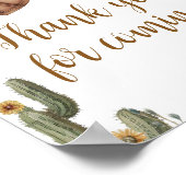 Eine kleine Cowboy-Babydusche Danke, dass ihr geko Poster (Ecke)