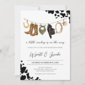 Eine kleine Cowboy-Babydusche Einladung (Vorderseite)