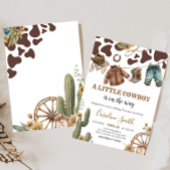 Eine kleine Cowboy-Babydusche Einladung