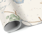 Eine kleine Cowboy-Babydusche Geschenkpapier (Rolleneckpunkt)