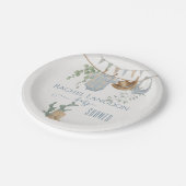 Eine kleine Cowboy-Babydusche Pappteller (Schrägansicht)