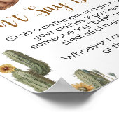 Eine kleine Cowboy-Babydusche sagt kein Baby Poster (Ecke)