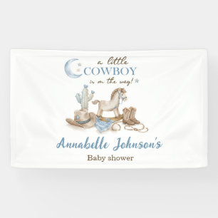 Eine kleine Cowboy-Babyparty für einen Jungen Banner