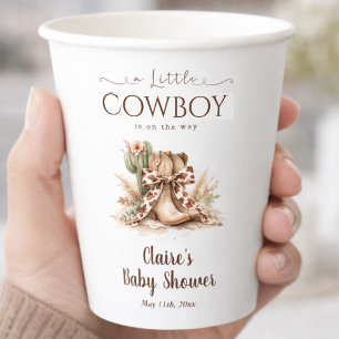 Eine kleine Cowboy-Country-Western-Baby-Party für  Pappbecher