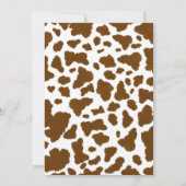 Eine kleine Cowboy-Dusche Einladung (Rückseite)