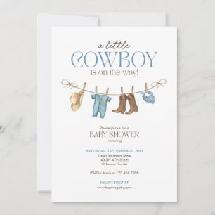 Eine kleine Cowboy-Dusche Einladung