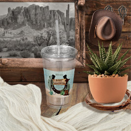 Eine kleine Cowboy-Western-Kinderdusche Acryltrinkbecher