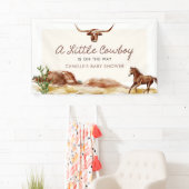 Eine kleine Cowboy-Western-Kinderdusche Banner (Insitu)