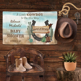 Eine kleine Cowboy-Western-Kinderdusche Banner