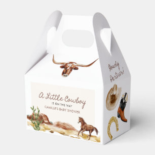 Eine kleine Cowboy-Western-Kinderdusche Geschenkschachtel