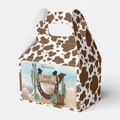 Eine kleine Cowboy-Western-Kinderdusche Geschenkschachtel (Vorderseite)