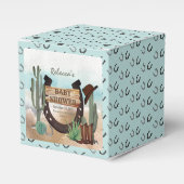 Eine kleine Cowboy-Western-Kinderdusche Geschenkschachtel (Vorderseite)