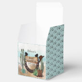 Eine kleine Cowboy-Western-Kinderdusche Geschenkschachtel (Geöffnet)