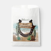 Eine kleine Cowboy-Western-Kinderdusche Geschenktütchen (Vorderseite)