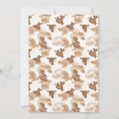 Eine kleine Cowboy-Wüste Brown-Babydusche Dankeskarte (Rückseite)