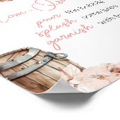 Eine kleine Cowgirl Baby Dusche Mama Osa Bar Poster (Ecke)