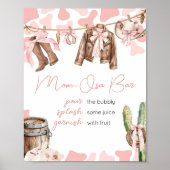 Eine kleine Cowgirl Baby Dusche Mama Osa Bar Poster (Vorne)