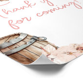 Eine kleine Cowgirl Babydusche Danke, dass ihr gek Poster (Ecke)