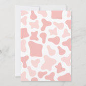 Eine kleine Cowgirl Babydusche Einladung (Rückseite)