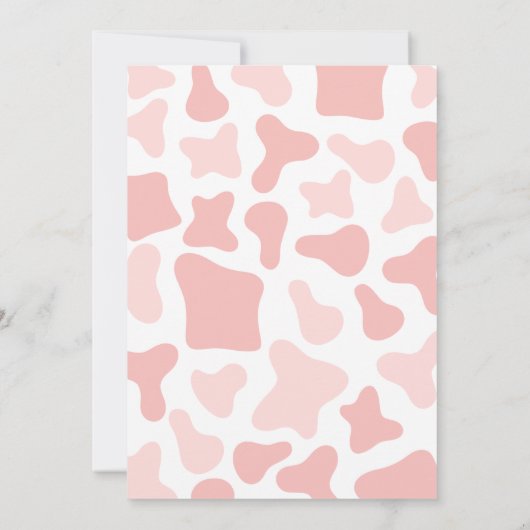 Eine kleine Cowgirl Babydusche Einladung (Rückseite)