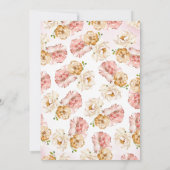 Eine kleine Cowgirl Babydusche Einladung (Rückseite)